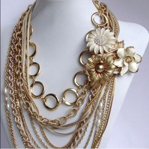 Reinvented Vintage Gold Chain Necklace- ChicEwe